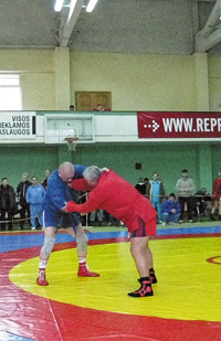 Турнир по самбо среди мастеров в Каунасе, 2009 г. Финал.